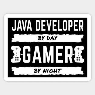 Java Developer By Day - Gamer By Night Sticker